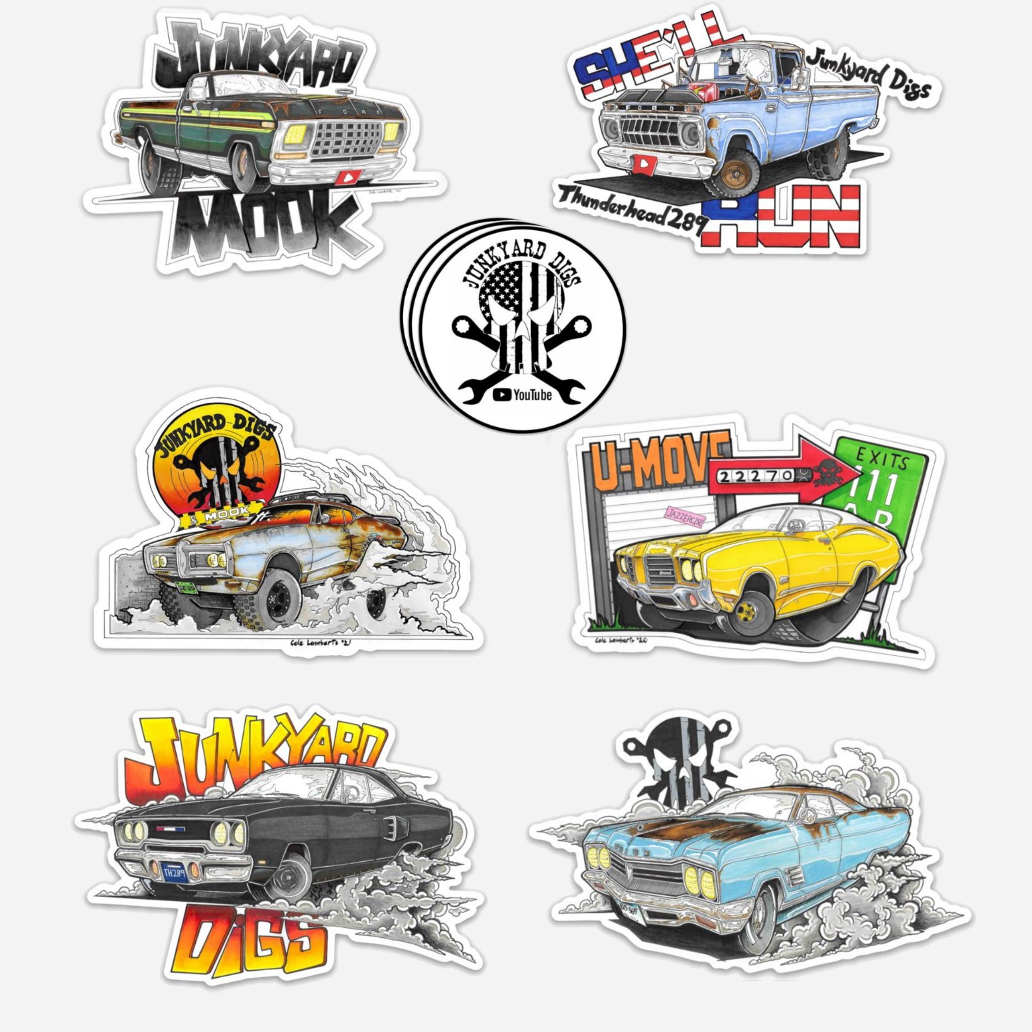 Sticker Pack — Junkyard Digs